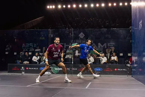 بطولة بالم هيلز المفتوحة للاسكواش.. اللاعبون المصريون يقتربون من حسم لقبي الرجال والسيدات